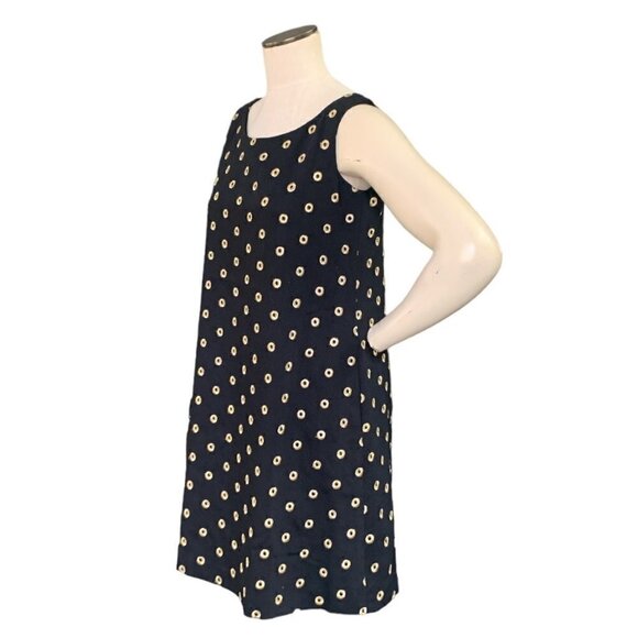 Steven Stolman Embroidered Sleeveless Shift Dress Sz 6 Black & Gold 134F - Picture 5 of 9